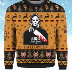 Michael Myers You Can't Kill The Boogeyman Ugly Christmas Sweater