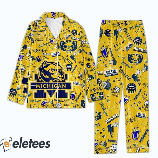 Michigan Saturdays For The Wolverines Pajamas Set