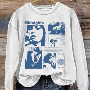 Midnights Trendy Casual Print Sweatshirt