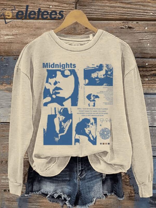 Midnights Trendy Casual Print Sweatshirt