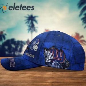 NY Giants Go Giants Custom Name 3D Cap3