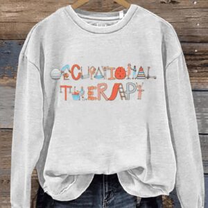 Occupational Therapy Art Print Pattern Sweatshirt1