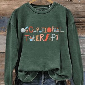 Occupational Therapy Art Print Pattern Sweatshirt2