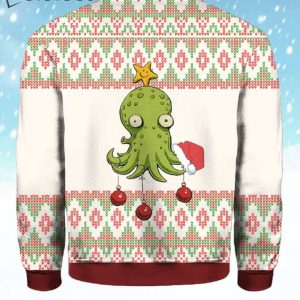 Octopus Christmas Tree Ugly Sweater 2