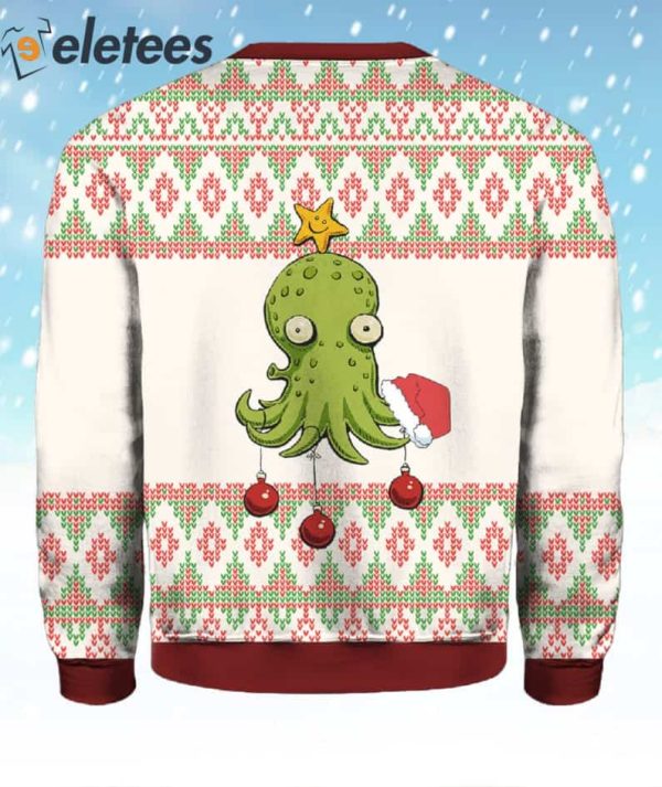 Octopus Christmas Tree Ugly Sweater