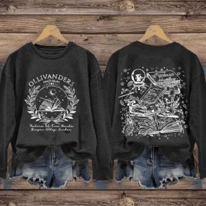 Ollivanders Wand Shop Wizard Casual Print Sweatshirt
