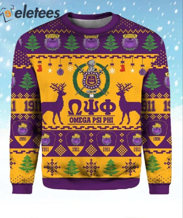 Omega Psi Ugly Christmas Sweater