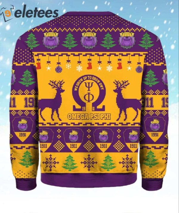 Omega Psi Ugly Christmas Sweater