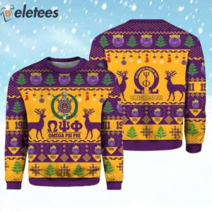 Omega Psi Ugly Christmas Sweater 3