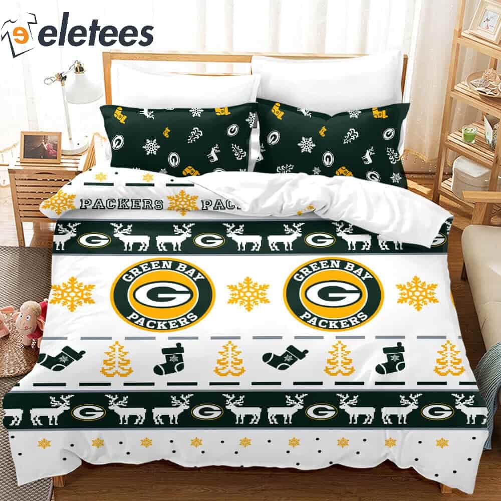 Packers Christmas Patterns Bedding Set