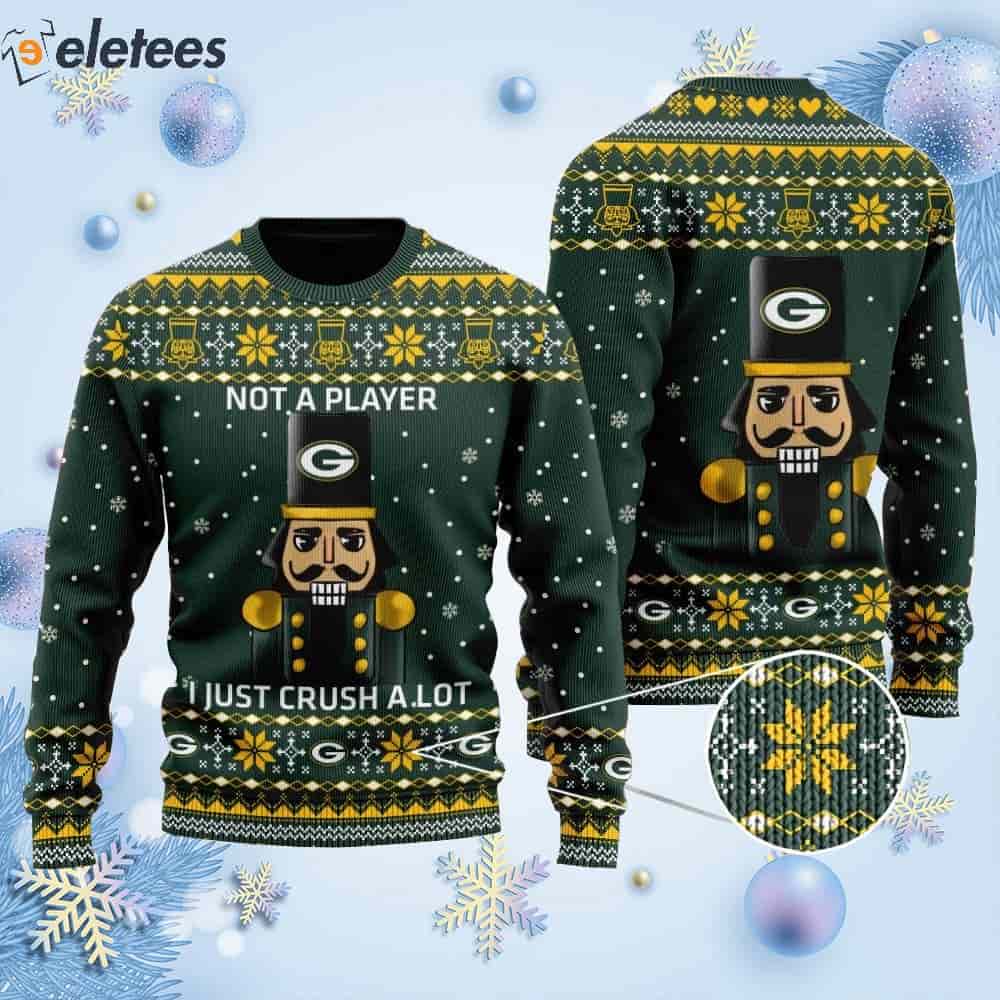 Packers I Am Not A Player I Just Crush Alot Knitted Ugly Christmas Sweater