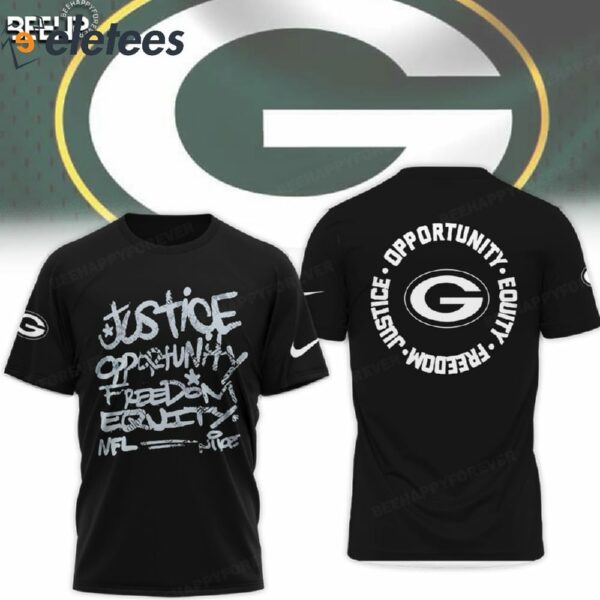 Packers Justice Opportunity Equity Freedom Hoodie