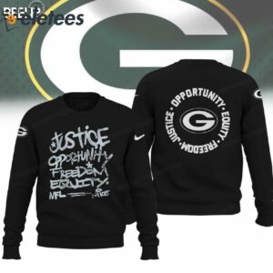 Packers Justice Opportunity Equity Freedom Hoodie2