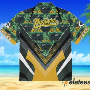 Packers Tropical Flower Hawaiian Shirt 2