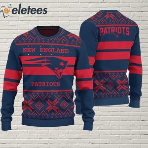 Patriots Football Christmas Ugly Sweater 2
