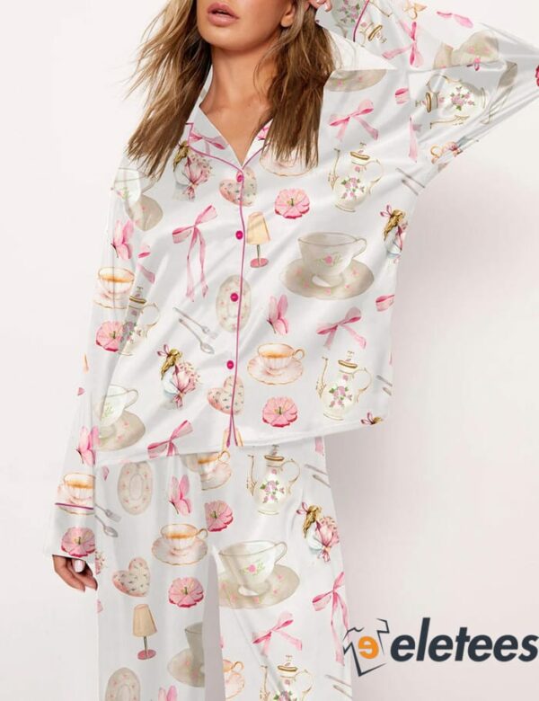 Pink Girlie Bow Pajama Set