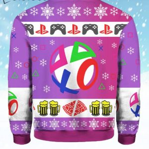 Playstation Neon Ugly Christmas Sweater 2