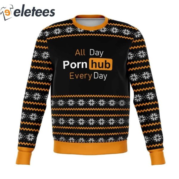 Pornhub Every Day Sweater Knitted Ugly Christmas Sweater