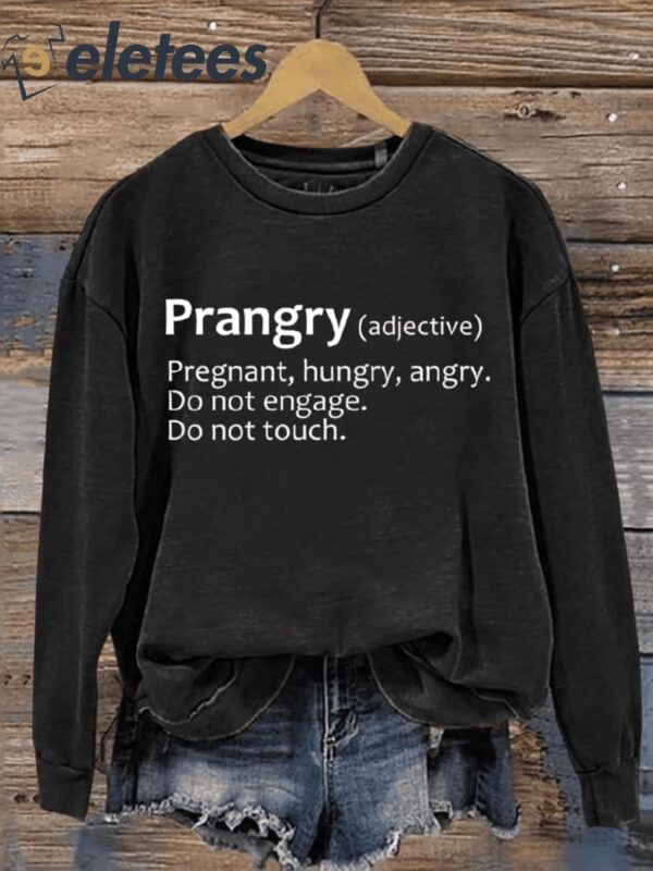 Prangry Definition Art Print Pattern Casual Sweatshirt