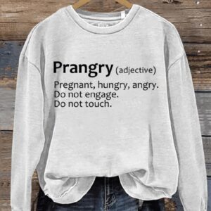 Prangry Definition Art Print Pattern Casual Sweatshirt1