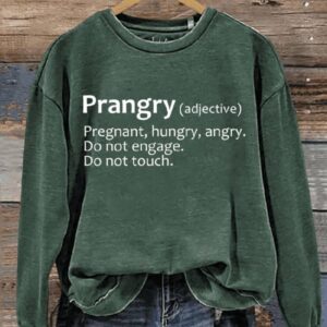 Prangry Definition Art Print Pattern Casual Sweatshirt2