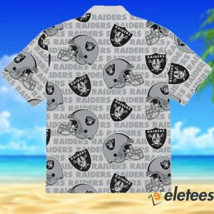 Raiders Football Helmet Hawaiian Shirt 2