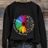 Retro Cancer Awareness All Cancer Matter Ribbon Sweatshirt