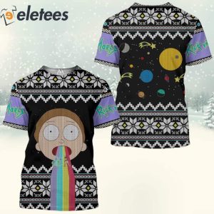 Rick And Morty 3D Christmas Sweatshirt