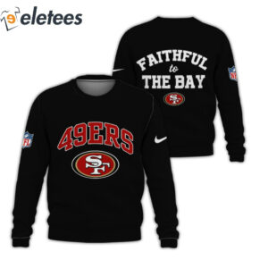 SF 49ers Faithful To The Bay All Over Printed Hoodie2