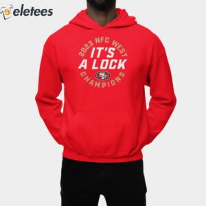 SF 49ers Its A Lock 2023 NFC West Champions Shirt 2