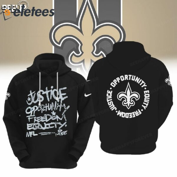 Saints Justice Opportunity Equity Freedom Hoodie
