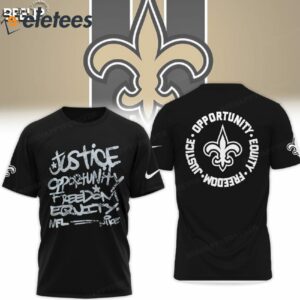 Saints Justice Opportunity Equity Freedom Hoodie1
