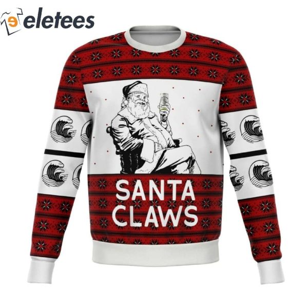 Santa Claws Knitted Ugly Christmas Sweater