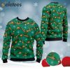 Saxophones Tinsel Christmas Decoration For Sax Players And Instrument Lovers Knitted Ugly Christmas Sweater