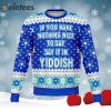 Say It In Yiddish Funny Knitted Ugly Christmas Sweater