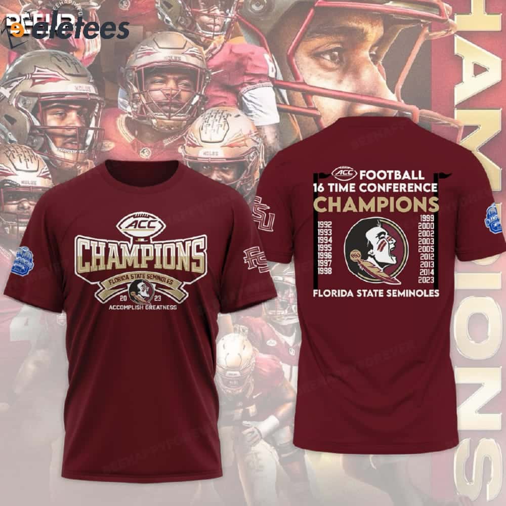 Seminoles 2023 ACC Football Conference Champions Shirt