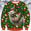 Sloth Climbing Christmas Ugly Sweater