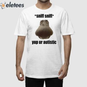 Sniff Sniff Yup Ur Autistic Shirt
