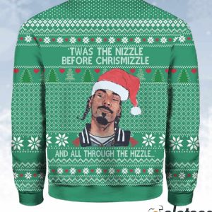 Snoop Dogg Twas The Nizzle Before Chrismizzle Ugly Sweater 3