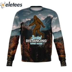 Social Distance Expert 3D Knitted Ugly Christmas Sweater1