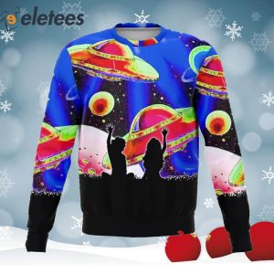 Space Gazer Knitted Ugly Christmas Sweater