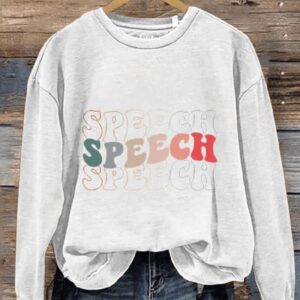 Speech Casual Print Sweatshirt1