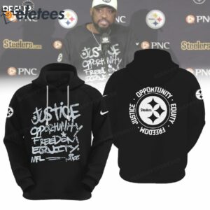 Steelers Justice Opportunity Equity Freedom Hoodie