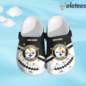 Steelers Logo Pattern Custom Name Clogs1