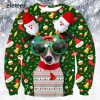 Sunglasses Dachshund Dog Ugly Christmas Sweater