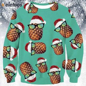 Sunglasses Pineapple Ugly Christmas Sweater