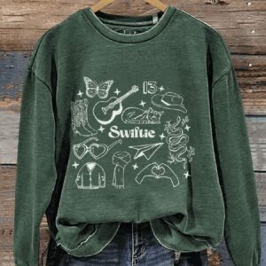 Swiftie Casual Print Sweatshirt2