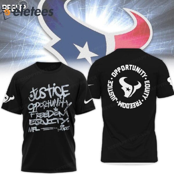 Texans Justice Opportunity Equity Freedom Hoodie