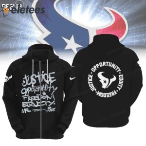 Texans Justice Opportunity Equity Freedom Hoodie3