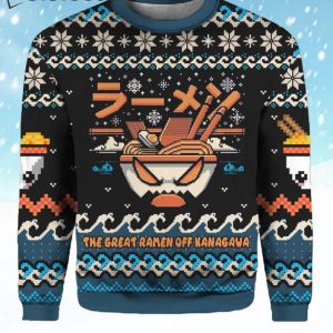 The Great Ramen Off Kanagawa Ugly Christmas Sweater